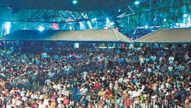 Nishagandhi open-air auditorium struggles to handle crowd surge during Onam celebrations