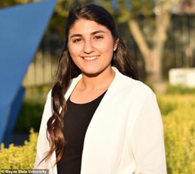 Hashwi (pictured) began her studies at Wayne State University in 2017 as an economics and history major, where she quickly took on a slew of leadership roles